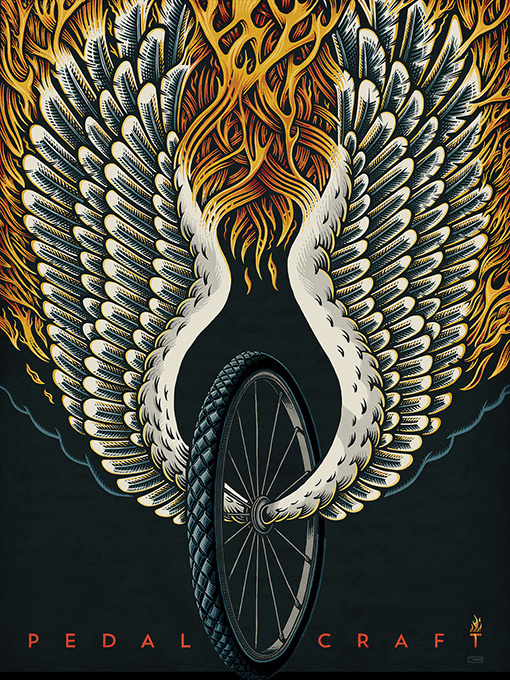 Design Work Life » cataloging inspiration daily #wings #illustration #wheel