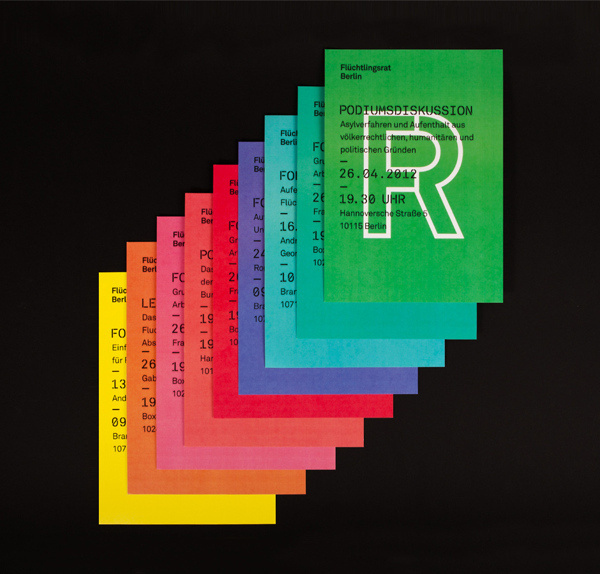 Flüchtlingsrat Berlin on Behance #logotype #branding #identity #poster #type
