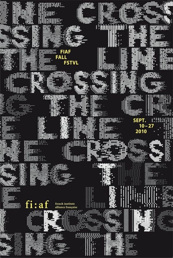 Crossing the line #type #illustration #lettering #poster