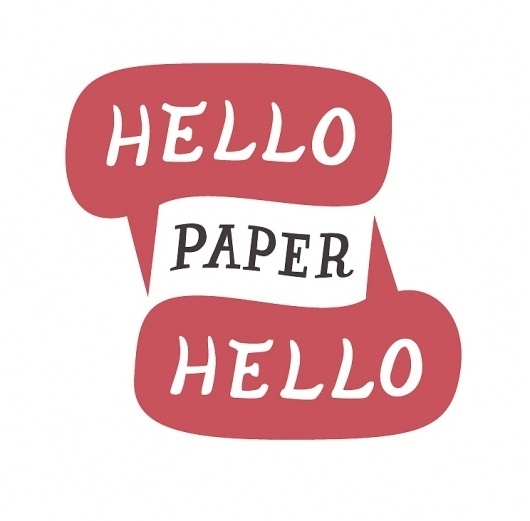 All sizes | Hello Hello Paper logo | Flickr - Photo Sharing! #paper #hello #typography