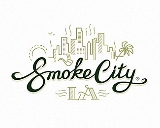 smoke city LA #logo #logotype #branding #typography