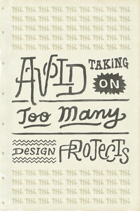 ¯(ツ)/¯ - typeverything: Typeverything.com - Avoid taking... #busy #lettering #design #projects #drawn #numbers #type #hand #tally
