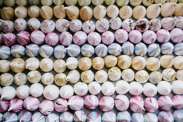 Eclectic East End Wedding Tea Party: Cassandra & Howard · Rock n Roll Bride #cream #colour #sweets