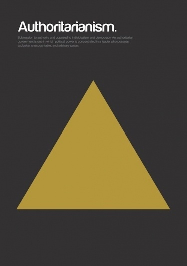 Major Movements in Philosophy as Minimalist Geometric Graphics | Brain Pickings #authoritarianism #poster