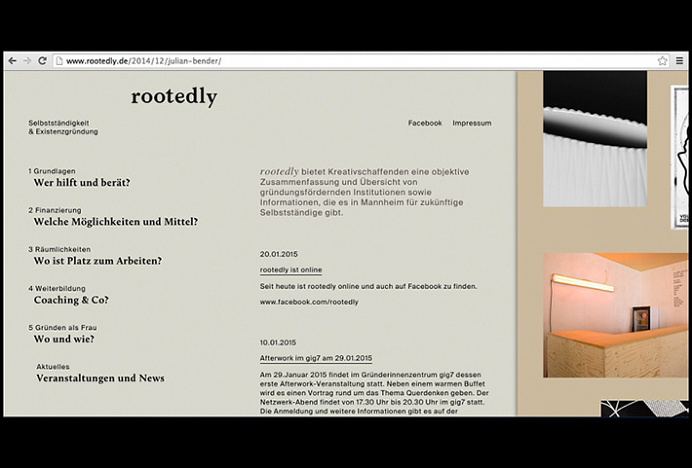 Rootedly by Studio Britz #web design #website #web