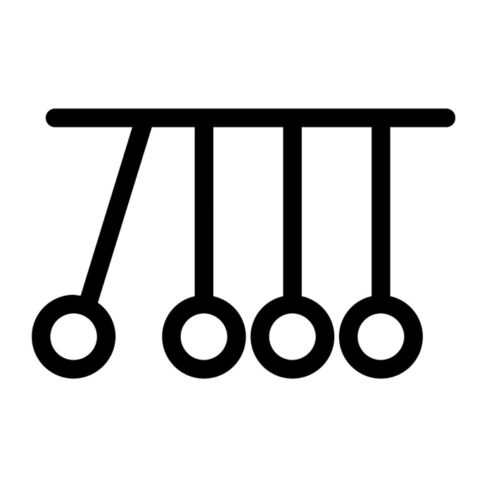 See more icon inspiration related to momentum, physics, energy, newtons cradle and education on Flaticon.