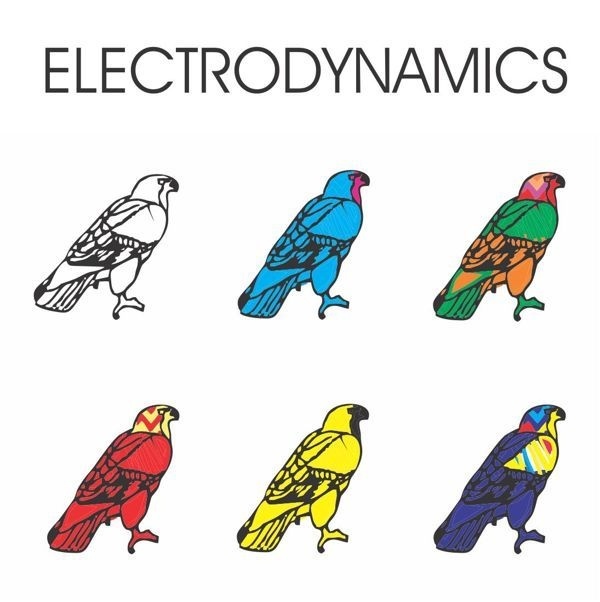 Electrodynamics Album Cover #album #electro #design #color #cover #lp #art #music #hawk #electrodynamics