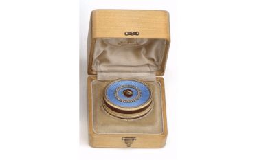 Box oval gold plated 800 thousandths to decor...