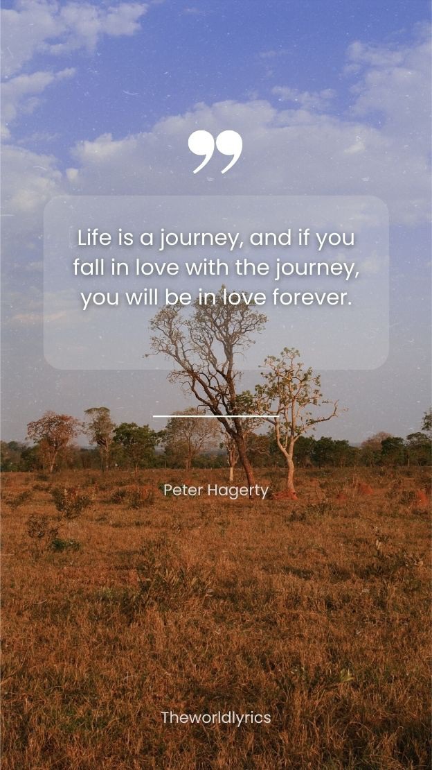 #Life is a journey and if you fall in love with the journey you will be in love #forever. 