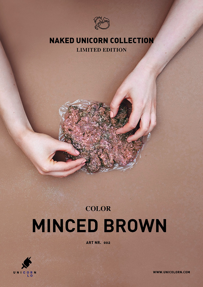 naked unicorn meat food packaging package design best beautiful inspiration sweden swedish www.mindsparklemag.com