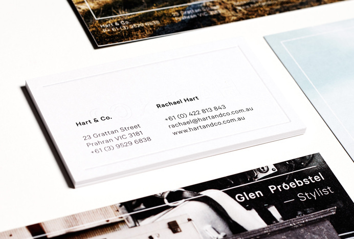 duo d uo | creative studio | Hart & Co. – branding #embossing #comp #business #branding #verko #publication #identity #collateral #cards