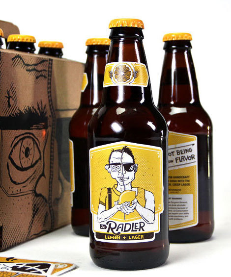 Packaging example #283: Zip Brew Co. Packaging #packaging #beer #label #bottle