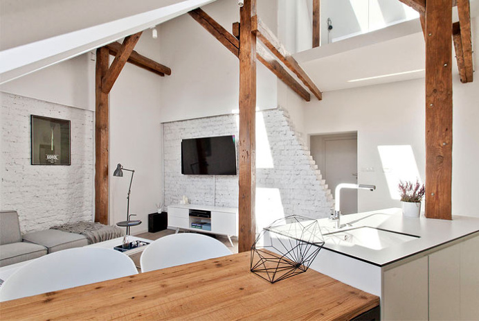 Attic Apartment by Superpozycja Architekci - #decor, #interior, #home