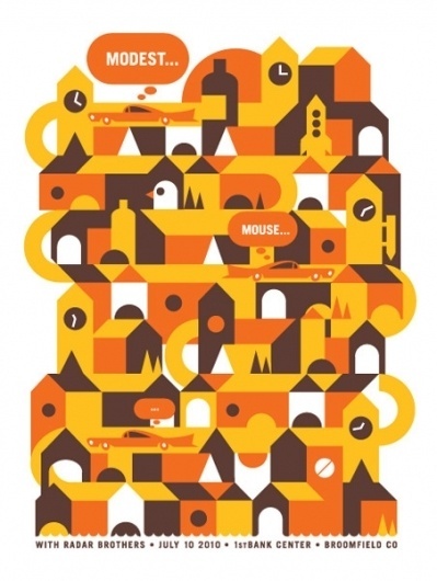 GigPosters.com - Modest Mouse - Radar Brothers #illustration #design #gig #poster