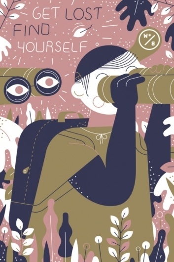 Wander Blog #illustration #project #postcard