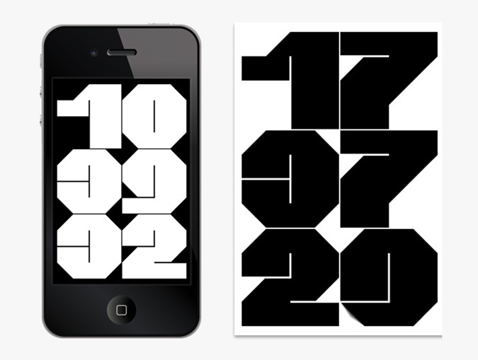 iPhone Alarm App Pays Homage To Graphics God Wim Crouwel | Co.Design | business + design #typography