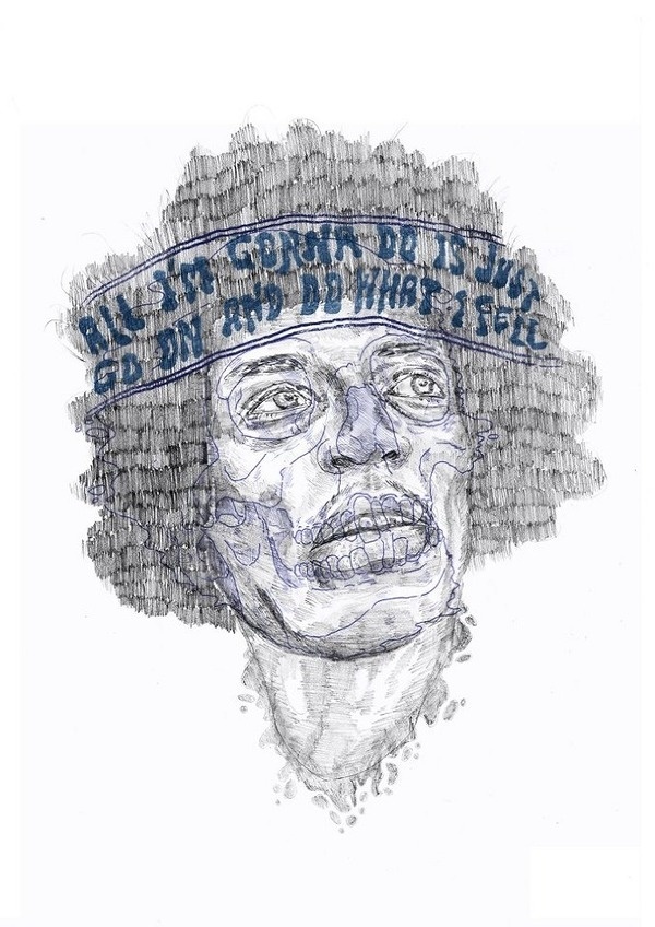 jimi hendrix / Self destruction by heymikel #illustration #hendrix