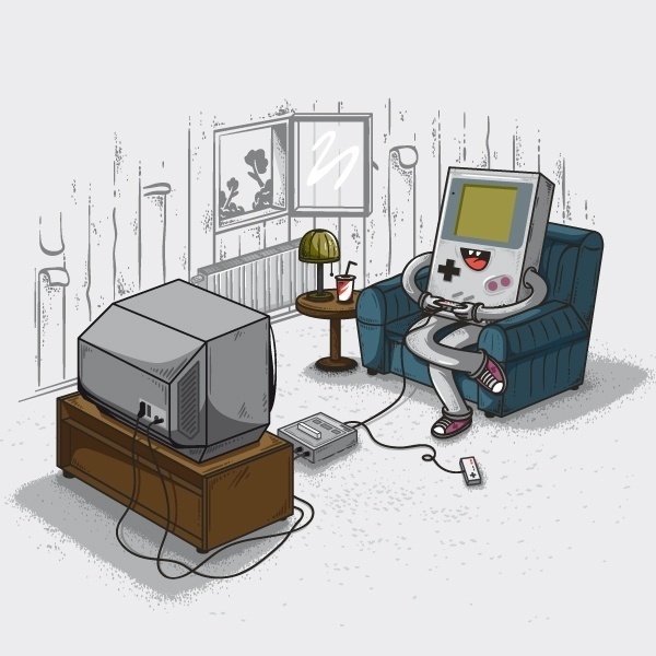 True Computer Love on the Behance Network #computer #illustration #videogames #love