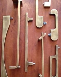 brass handles via HEAD OVER HEELS
