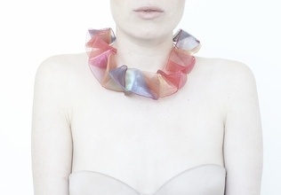akainka.com - INKA collar #jewellery #textile #multicolor #necklace #fashion #rainbow #light
