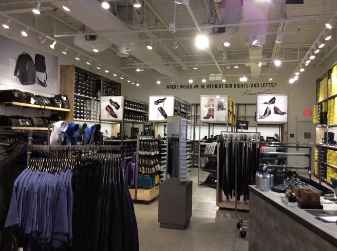 Kenneth Cole - one of the stores we had a major input in designing for them.