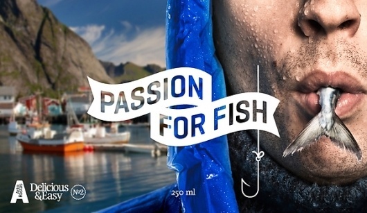 Delicious & Easy on the Behance Network #sauce #passion #barbeque #design #graphic #fish #delicious #barbecue #identity #logo #bbq