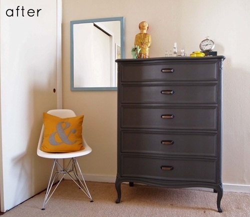 before & after: refinished dresser + card catalog | Design*Sponge #interior