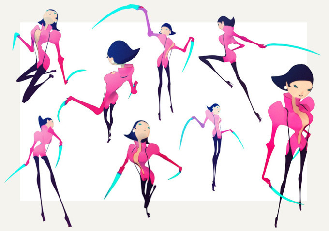 Perry Dixon Maple Concept Art and Illustration #scifi #character #girl