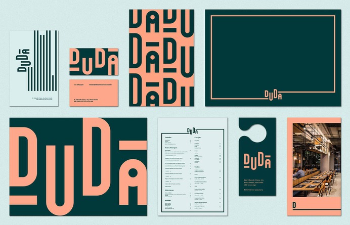 Duda - Mindsparkle Mag Gabriel M. Ramos designed this beautiful branding project for Duda – a restaurant inside of the Ibis Hotel. #logo #packaging #identity #branding #design #color #photography #graphic #design #gallery #blog #project #mindsparkle #mag #beautiful #portfolio #designer