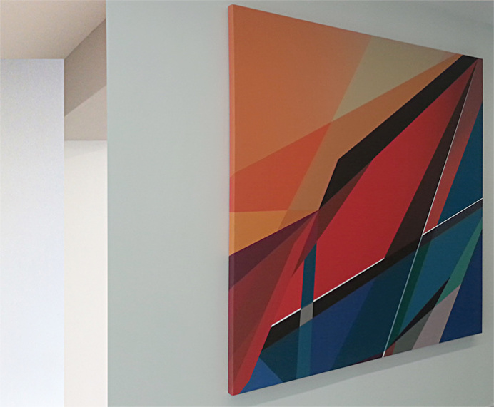 Mesa Verde #LA art #geometry #geometric #lobby art