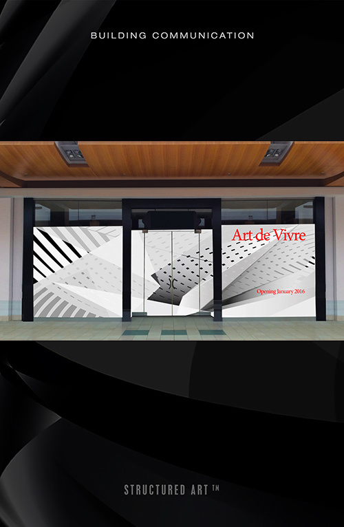 Store window graphic #black white #art #illustration #gradation #scale #graphic #focused #storefront #design