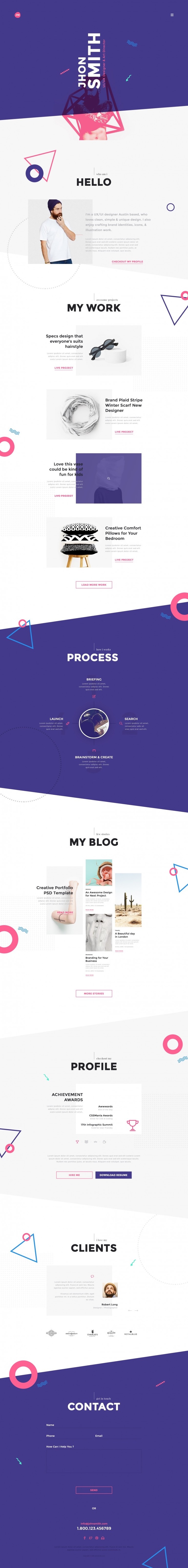 Me – Creative Portfolio & Resume / CV