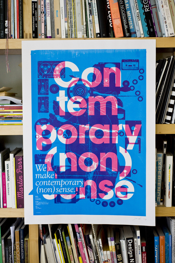 Contemporary (non)sense Silkscreen 2010 on Behance #poster