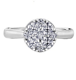 Estoria(1.00CT) - Cluster Engagement Rings Collection