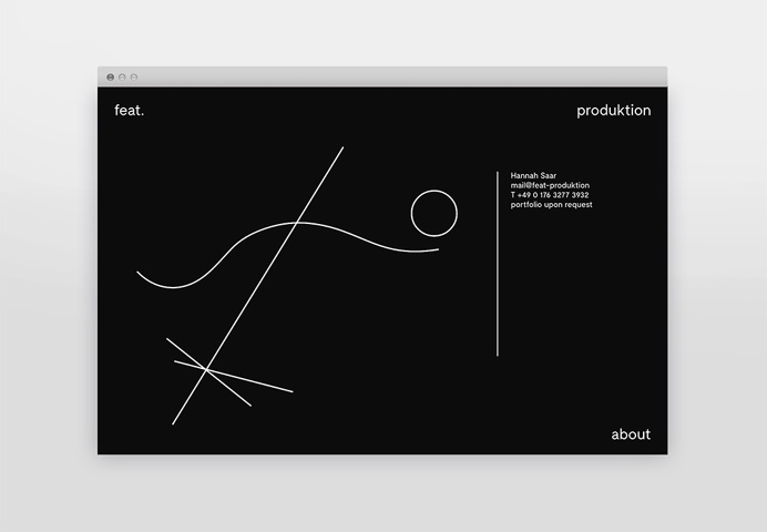 Feat. Produktion Identity Branding identity corporate design modern minimal best beauty beautiful black dark logo geometry line lines moby d