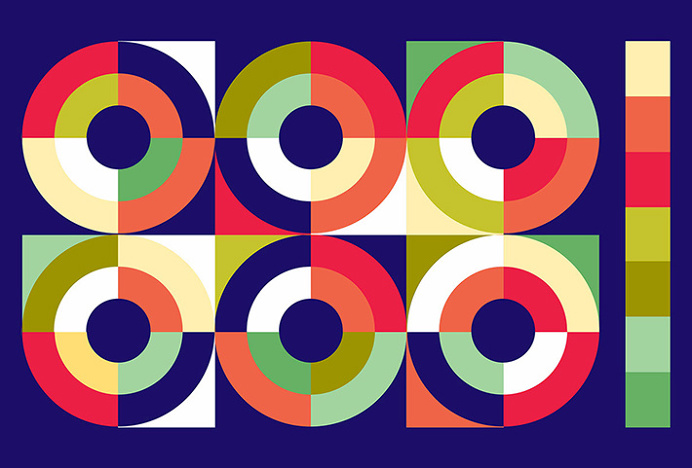 Bay Area Rainbow Simphony by Micael Butial #shapes #vector #colours