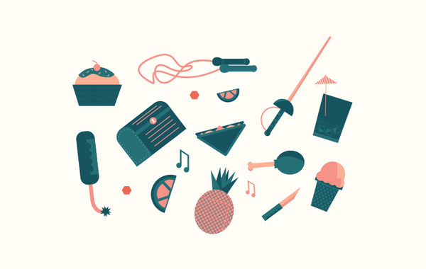 Teas & Tarts #icon #word #chest #graphic #illustration #chicken #deisgn #editorial #magazine