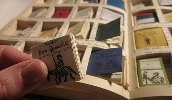 Tiny books inside book #book