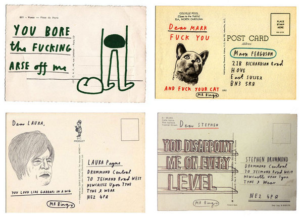 hatemail by mr. bingo #postcard