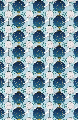 "A thousand years" #Japanese #pattern #design #decor #home #lanterns #flowers #cranes