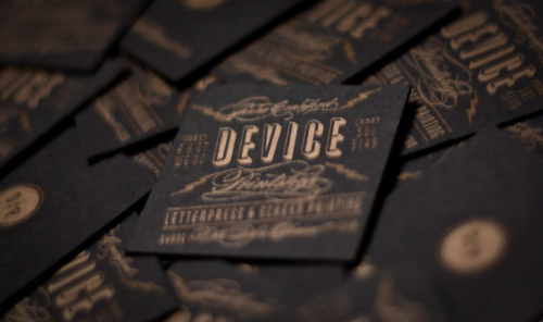 copper on black // Shane Cranford :: Art Director // Graphic Designer Journal DeviceÂ Printshop #cards #business