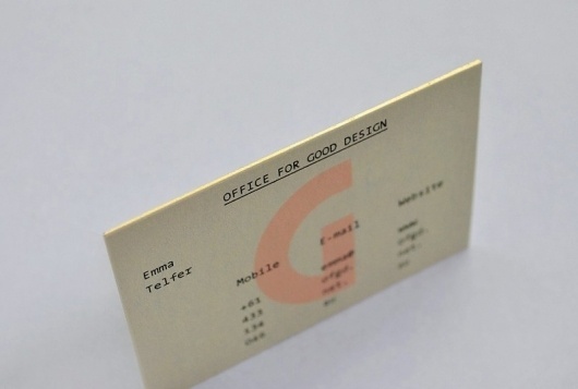 Office for Good Design | COÃ–P #cards #business