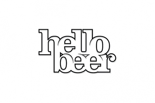Logo Designs on the Behance Network #beer #line #white #kelava #black #hello #and #logo