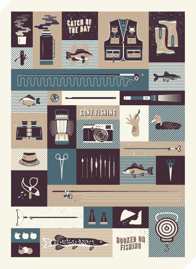 Gone Fishing - Jordon Cheung #icon #illustration