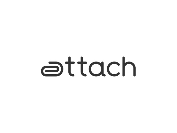 Attach Logo Design by Paulius Kairevicius