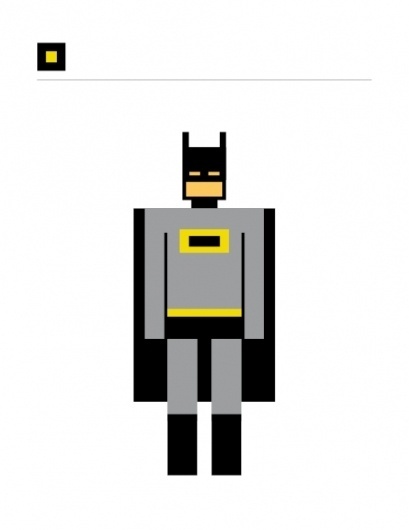 SQUARED SUPERHEROES #icon #grid #square #batman