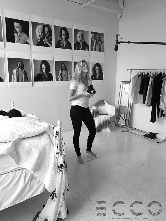 Helena Grace Donald on set as Aubrey in "ECCO"