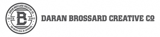 Daran Brossard Creative Co. #seal #initials #enclosure #typography