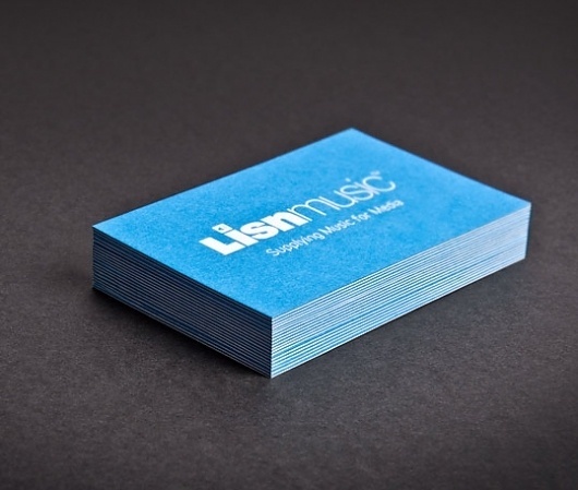 Lisn Music : Lovely Stationery . Curating the very best of stationery design #bonded #business #lisn #double #music #blue #cards
