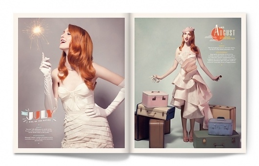 Calendar Girl on the Behance Network #calendar #design #army
